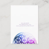 Earring Display Card ・ Blume von Life/Mandala Visitenkarte (Rückseite)