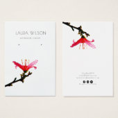 ©Earring Display Card ・ Blumenschlichtheit (Vorne & Hinten)