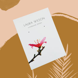 ©Earring Display Card ・ Blumenschlichtheit