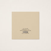 Earring Display Card ・ Earthy Floral Beige Gold (Rückseite)