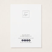 Earring Display Card ・ Earthy floral logo (Rückseite)