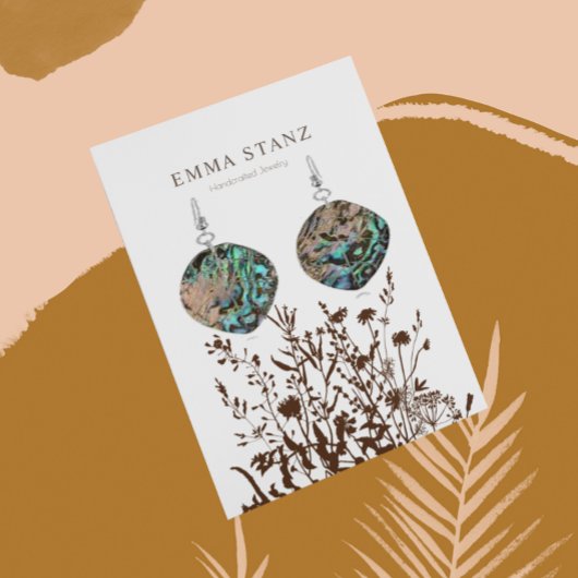 Earring Display Card ・ Earthy floral Social Media