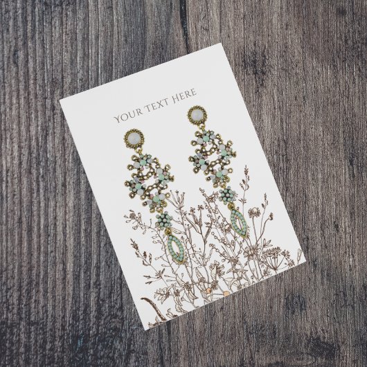 Earring Display Card ・ Earthy floral Social Media