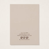 Earring Display Card ・ Earthy floral Social Media (Rückseite)