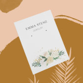 Earring Display Card ・ Elegante Pastel floral