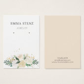 Earring Display Card ・ Elegante Pastel floral (Vorne & Hinten)