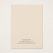 Earring Display Card ・ Elegante Pastel floral (Rückseite)