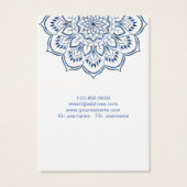 Earring Display Card ・ Metallic Blue Mandala (Rückseite)