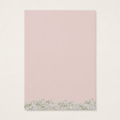 Earring Display Card | Rosa Gipskraut (Rückseite)