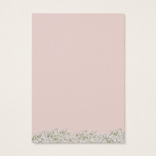 Earring Display Card | Rosa Gipskraut (Rückseite)