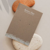 Earring Display Card | Rustikales Kraft-Gipskraut