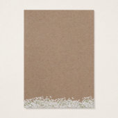 Earring Display Card | Rustikales Kraft-Gipskraut (Rückseite)