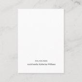 Earring Display Card | Vintag Butterfly Visitenkarte (Rückseite)