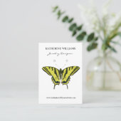 Earring Display Card | Vintag Butterfly Visitenkarte (Stehend Vorderseite)
