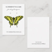 Earring Display Card | Vintag Butterfly Visitenkarte (Vorne/Hinten)