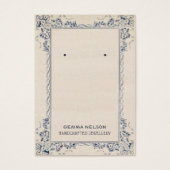 Earring Display Card ・ Vintage floral Social Media (Vorderseite)