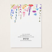 Earring Display Card ・ Watercolor Wild Blume (Rückseite)