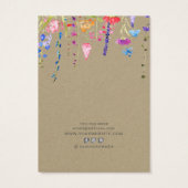 Earring Display Card ・ Watercolor Wild Blume (Rückseite)