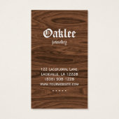 Earring Display Cards Eichenholzschmuck (Rückseite)