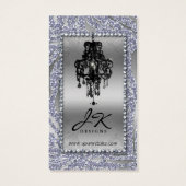 Earring Display Cards Jewelry Zebra Chandelier (Rückseite)