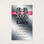 Earring Display Cards Niedlich Bow Heart Juwelier (Rückseite)