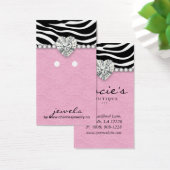 Earring Display Cards Niedlich Zebra Lace Juwelen (Schreibtisch)