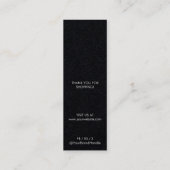 Earring Display Holder Modern Minimal Schmuckkarte Telefonnummerkarte (Rückseite)