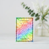 Earring Display Rainbow Gefärbte Krawatte Business Visitenkarte (Stehend Vorderseite)