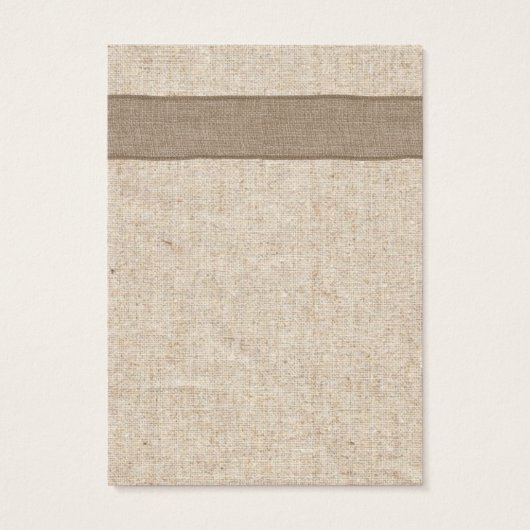 Earring Display Rustic Burlap & Lace Vintag (Rückseite)