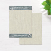 Earring Display Rustic Burlap & Wood Starfish (Schreibtisch)