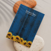 Earring Display rustic Sonnenblumen Navy Blue Wood