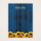 Earring Display rustic Sonnenblumen Navy Blue Wood (Vorderseite)