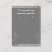 Earring Display Silver Visitenkarte (Vorderseite)