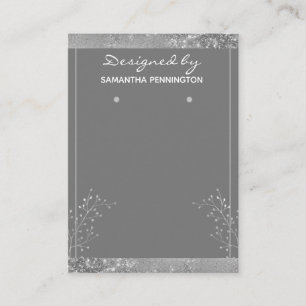 Earring Display Silver Visitenkarte
