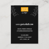 Earring Display Silver Visitenkarte (Rückseite)