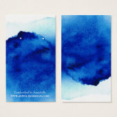 Earring Holder / Aquarellblau (Vorne & Hinten)