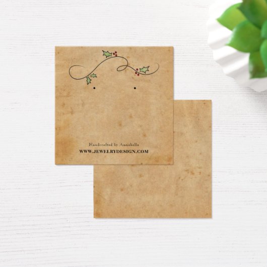 Earring Holder Christmas Holiday Custom Jewelry (Schreibtisch)