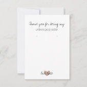 Earring Holder/Danke - Herz Fab Rose Gold Dankeskarte (Vorderseite)