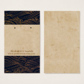 Earring Holder (Orient Accent Japanese Waves) (Vorne & Hinten)