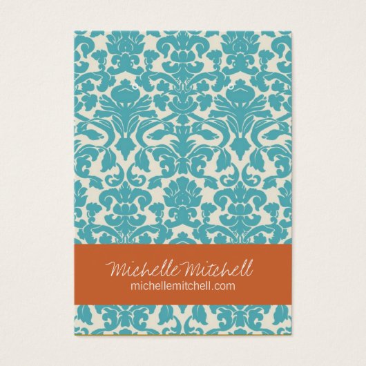 Earring Holder | Visitenkarte | Blauer Rost (Vorderseite)