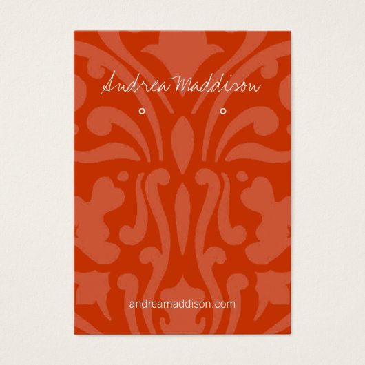 Earring Holder - Visitenkarte |dmsk2ru (Vorderseite)