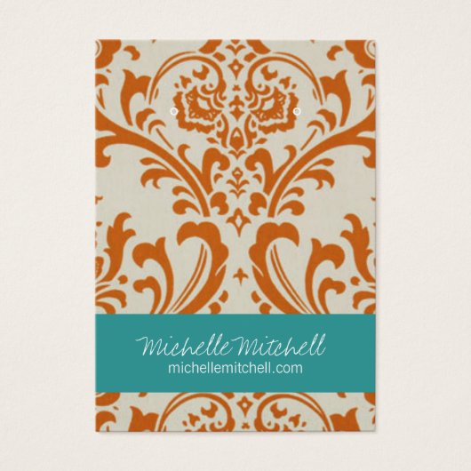 Earring Holder | Visitenkarte | Duo Rust (Vorderseite)