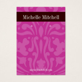 Earring Holder - Visitenkarte lila