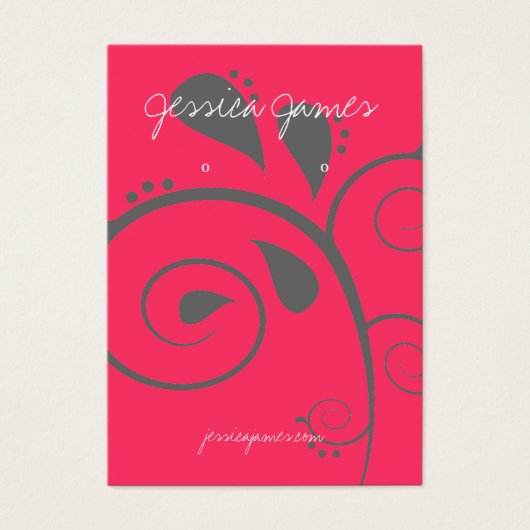 Earring Holder - Visitenkarte Red (Vorderseite)