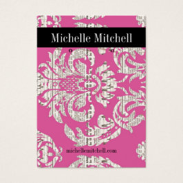 Earring Holder - Visitenkarte rosa