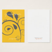 Earring Holder - Visitenkarte |sworldyl (Vorne & Hinten)