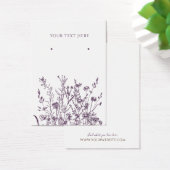 Earring Jewelier Display Card ・ Lila Wildflora (Schreibtisch)