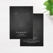 Earring Jewelry Display Card, Rustic Chalkboard (Schreibtisch)