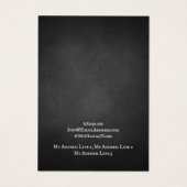 Earring Jewelry Display Card, Rustic Chalkboard (Rückseite)