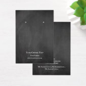 Earring Jewelry Display Card, Rustic Chalkboard (Schreibtisch)